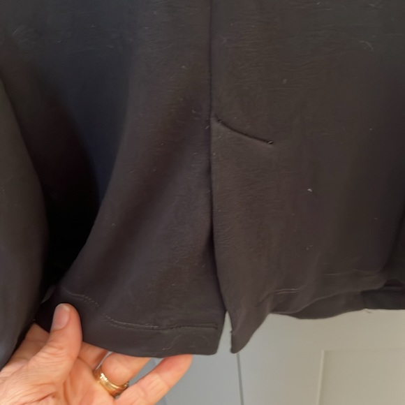 {Le Lis}Sz S Black French Terry Cloth Single Button Closure Blazer - Picture 6 of 7